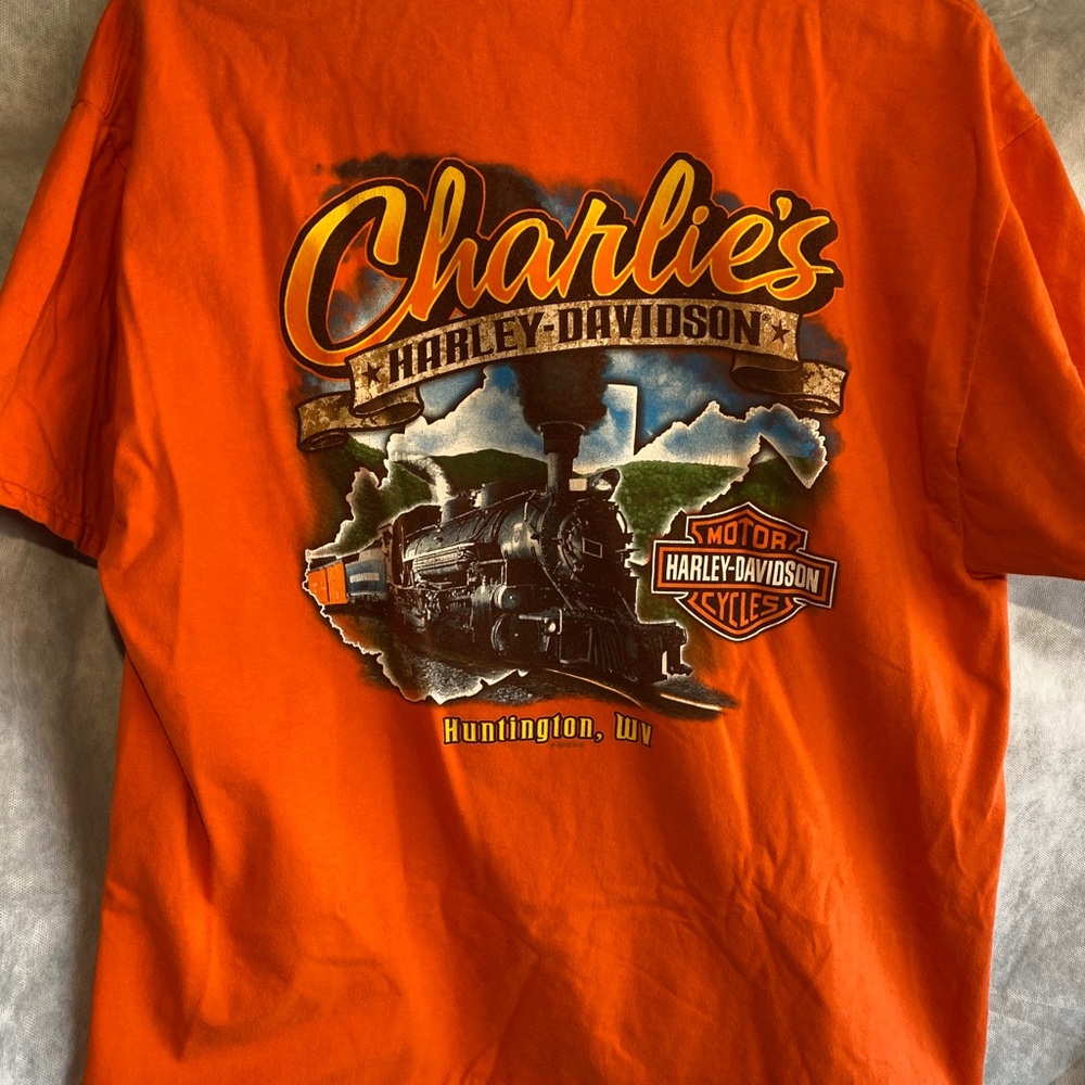 Harley-Davidson Signature Orange T Shirt XL